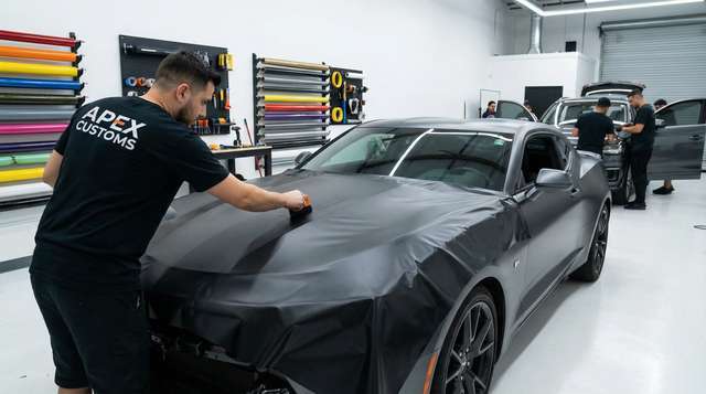 抖阴漫画改装视频 - 车身贴膜改色视频教程